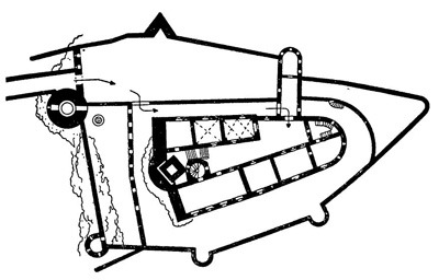 Тримберг. План бурга, XII—XIII вв. Тримберг. План бурга, XII—XIII вв.